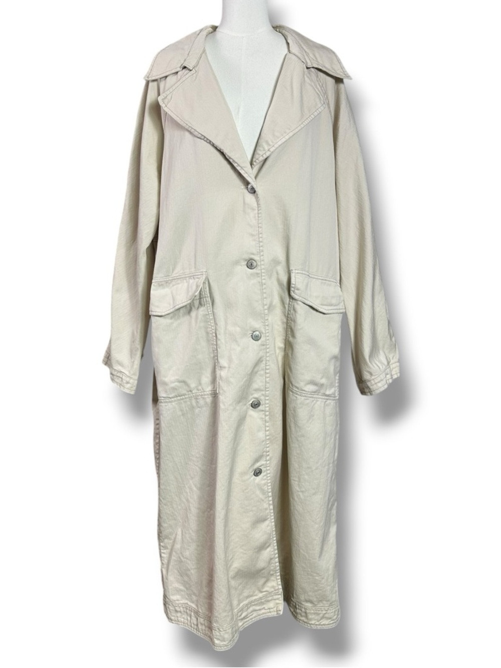 Free People Beige Trench Coat - Picture 7 of 14